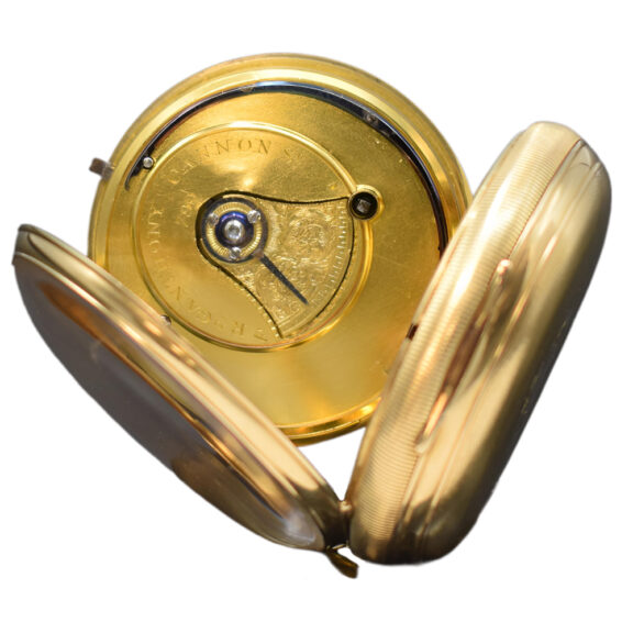 English 18K yellow gold open faced pocket watch Circa 1830 English 18K yellow gold open faced pocket watch Circa 1830