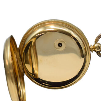 English 18K yellow gold open faced pocket watch Circa 1830