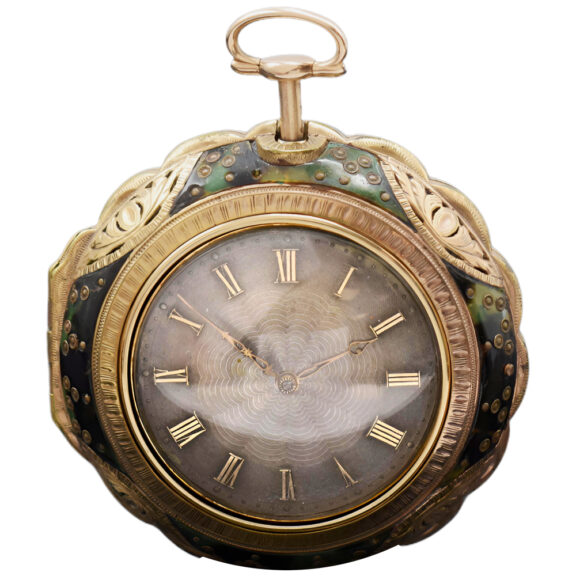 English rose gold triple cased repeating duplex Circa 1800