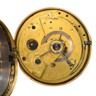 English rose gold triple cased repeating duplex Circa 1800