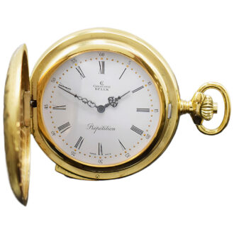Swiss gilt full hunter five minute repeating watch Circa 1995