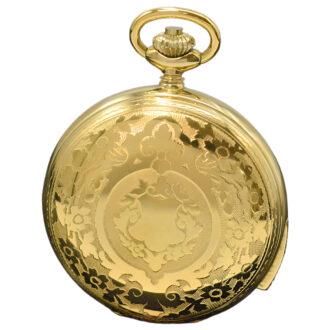 Swiss gilt full hunter five minute repeating watch Circa 1995 Swiss gilt full hunter five minute repeating watch Circa 1995