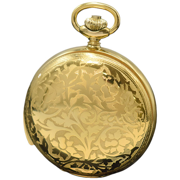 Swiss gilt full hunter five minute repeating watch Circa 1995 Swiss gilt full hunter five minute repeating watch Circa 1995