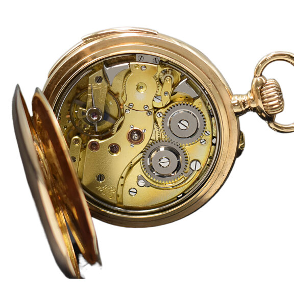 Swiss 14 carat gold minute repeating pocket watch Circa 1910 Swiss 14 carat gold minute repeating pocket watch Circa 1910