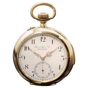 Swiss 14 carat gold minute repeating pocket watch Circa 1910