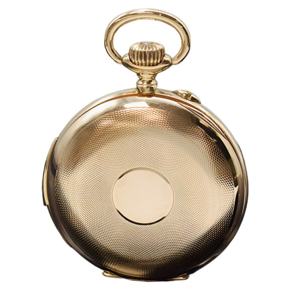 Swiss 14 carat gold minute repeating pocket watch Circa 1910 Swiss 14 carat gold minute repeating pocket watch Circa 1910