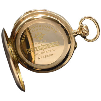 Swiss 14 carat gold minute repeating pocket watch Circa 1910