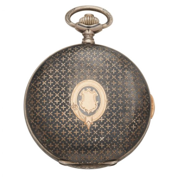 Swiss silver quarter repeating pocket watch Circa 1900