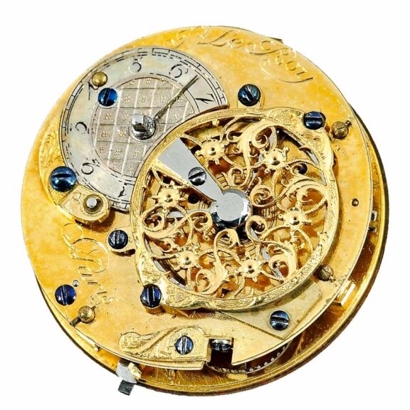 French exceptionally rare gold enamel pocket watch Circa 1750 French exceptionally rare gold enamel pocket watch Circa 1750
