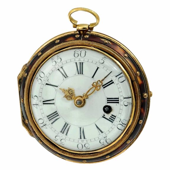 French exceptionally rare gold enamel pocket watch Circa 1750 French exceptionally rare gold enamel pocket watch Circa 1750