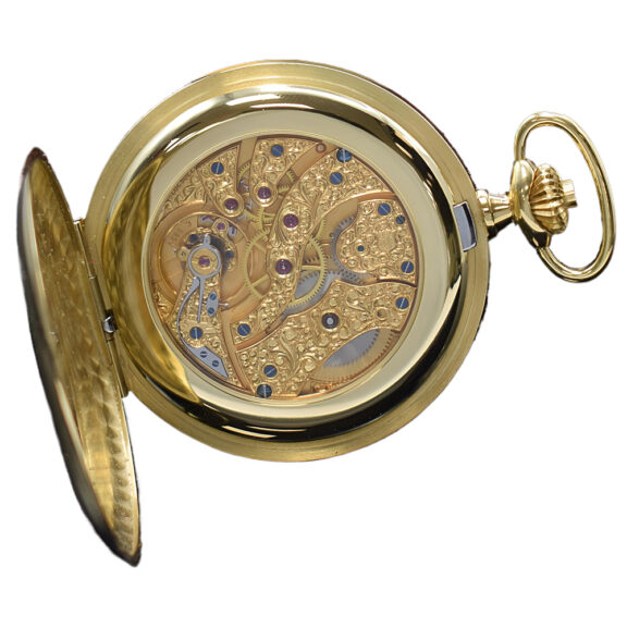 Swiss 18K yellow gold full hunter pocket watch Circa 1975 Swiss 18K yellow gold full hunter pocket watch Circa 1975