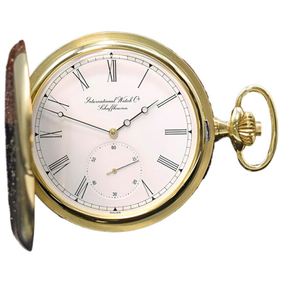 Swiss 18K yellow gold full hunter pocket watch Circa 1975