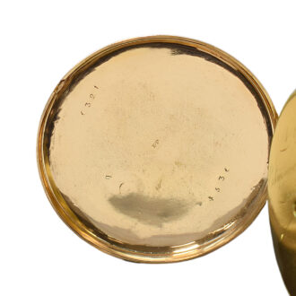 Swiss 18K gold pocket watch with digital hour display Circa 1830 Swiss 18K gold pocket watch with digital hour display Circa 1830