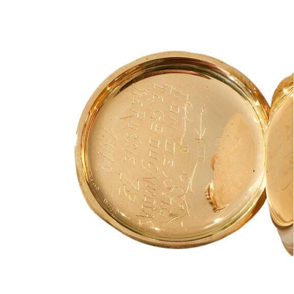 Russian imperial 14 carat gold presentation watch Circa 1912 Russian imperial 14 carat gold presentation watch Circa 1912