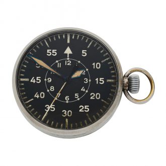 German stainless steel lever military pocket watch Circa 1940
