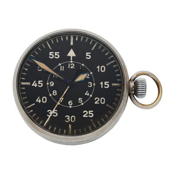 German stainless steel lever military pocket watch Circa 1940