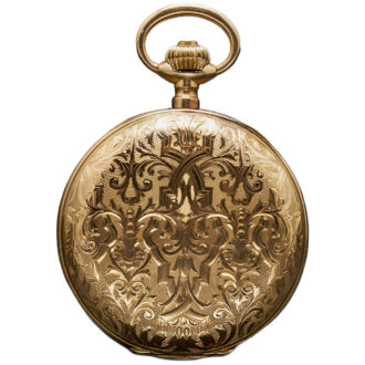 Swiss 14K yellow gold full hunter pocket watch Circa 1910