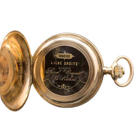Swiss 14K yellow gold full hunter pocket watch Circa 1910 Swiss 14K yellow gold full hunter pocket watch Circa 1910