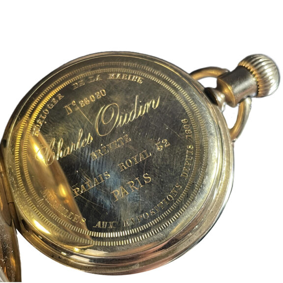 French 18K yellow gold open faced pocket watch Circa 1875 French 18K yellow gold open faced pocket watch Circa 1875