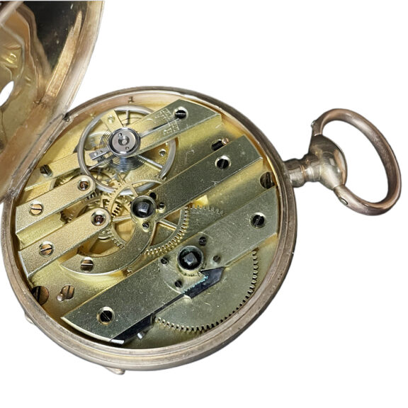 French 18K yellow gold open faced pocket watch Circa 1880 French 18K yellow gold open faced pocket watch Circa 1880
