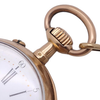 Swiss 18K gold open faced repeating pocket watch Circa 1900