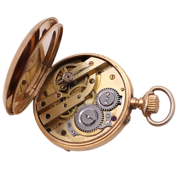 Swiss 18K gold quarter repeating pocket watch Circa 1890 Swiss 18K gold quarter repeating pocket watch Circa 1890