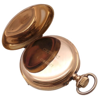 Swiss 18K gold quarter repeating pocket watch Circa 1890