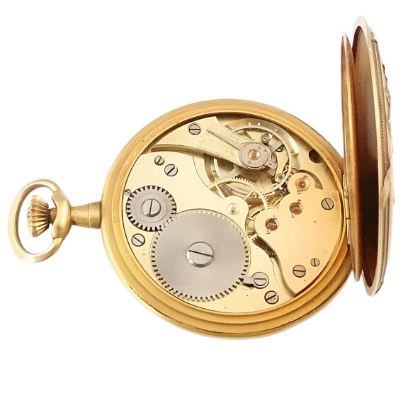 Swiss 18K yellow gold open faced pocket watch Circa 1910 Swiss 18K yellow gold open faced pocket watch Circa 1910