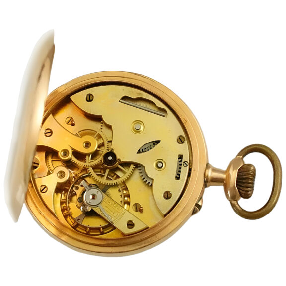 French 18K yellow gold open faced pocket watch Circa 1900 French 18K yellow gold open faced pocket watch Circa 1900