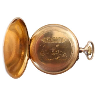 French 18K yellow gold open faced pocket watch Circa 1900 French 18K yellow gold open faced pocket watch Circa 1900