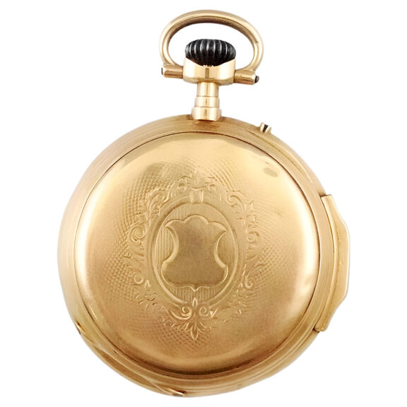 French 18K yellow gold open faced pocket watch Circa 1900 French 18K yellow gold open faced pocket watch Circa 1900