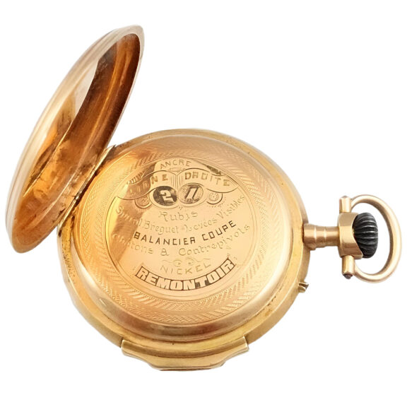 French 18K yellow gold open faced pocket watch Circa 1900 French 18K yellow gold open faced pocket watch Circa 1900
