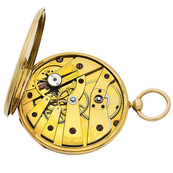 Swiss 18K yellow gold open faced pocket watch Circa 1846 Swiss 18K yellow gold open faced pocket watch Circa 1846