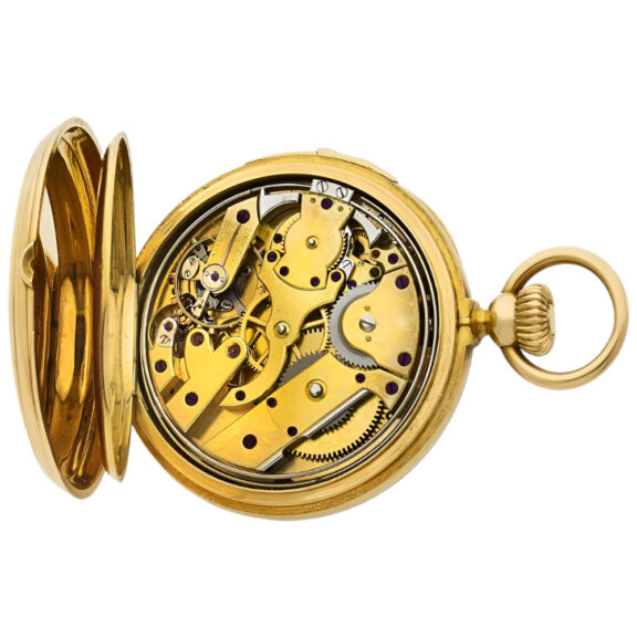 French 18K yellow gold open faced pocket watch Circa 1869 French 18K yellow gold open faced pocket watch Circa 1869