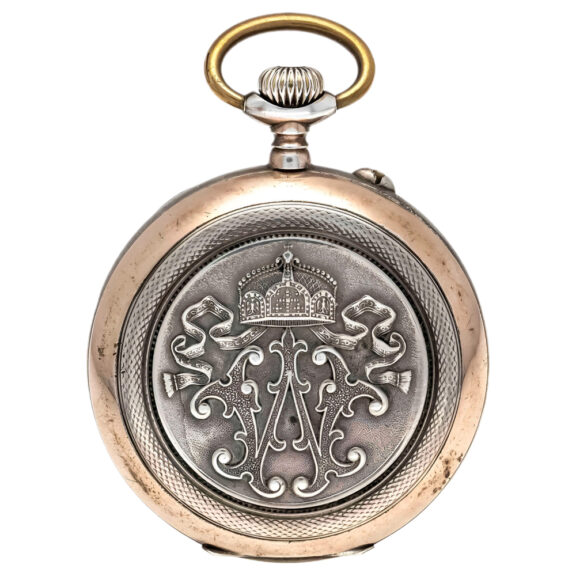 German silver partly gilt open faced pocket watch Circa 1913 German silver partly gilt open faced pocket watch Circa 1913