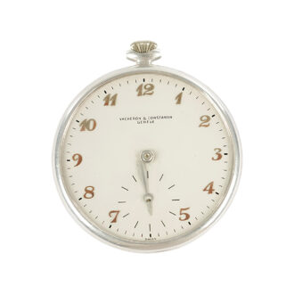 Lightweight Swiss aluminium open faced pocket watch Circa 1953