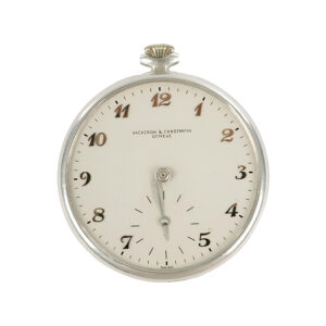 Lightweight Swiss aluminium open faced pocket watch Circa 1953