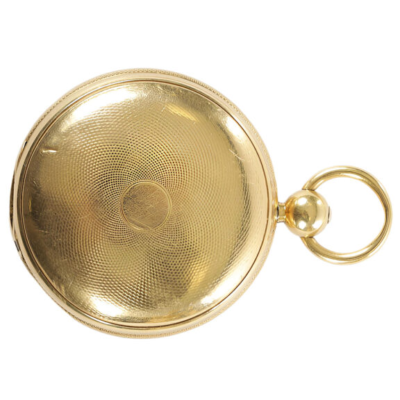 English 18K yellow gold open faced pocket watch Circa 1820 English 18K yellow gold open faced pocket watch Circa 1820