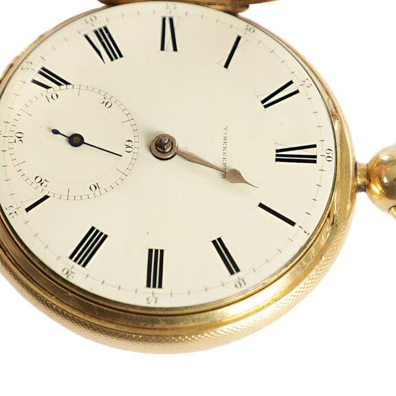 English 18K yellow gold open faced pocket watch Circa 1820 English 18K yellow gold open faced pocket watch Circa 1820