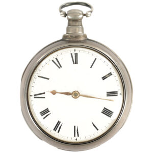 English silver watch with rare Debaufre escapement Circa 1800