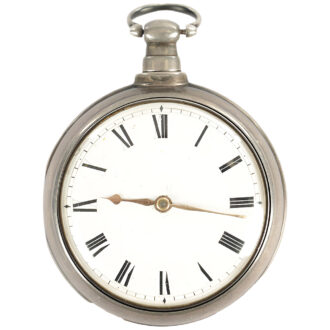 English silver watch with rare Debaufre escapement Circa 1800