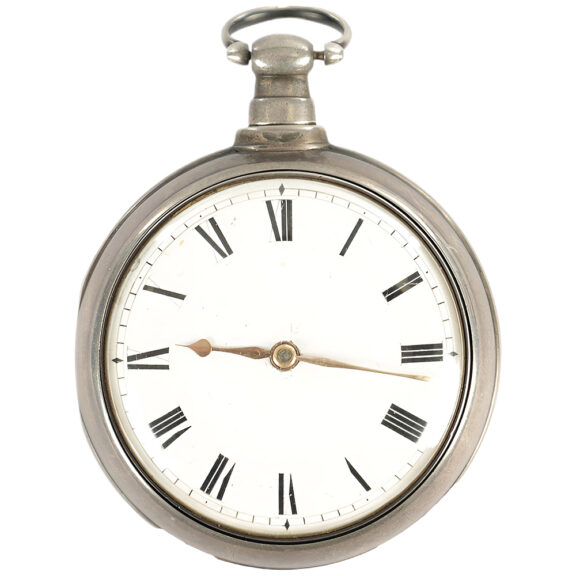 English silver watch with rare Debaufre escapement Circa 1800