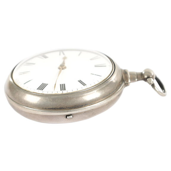 English silver watch with rare Debaufre escapement Circa 1800 English silver watch with rare Debaufre escapement Circa 1800