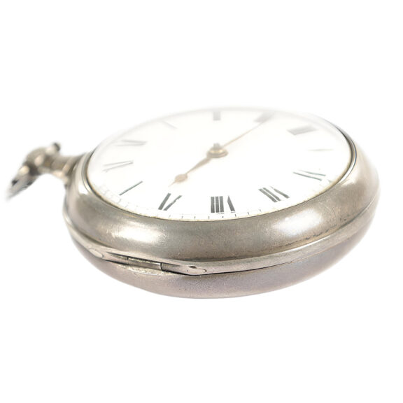 English silver watch with rare Debaufre escapement Circa 1800 English silver watch with rare Debaufre escapement Circa 1800