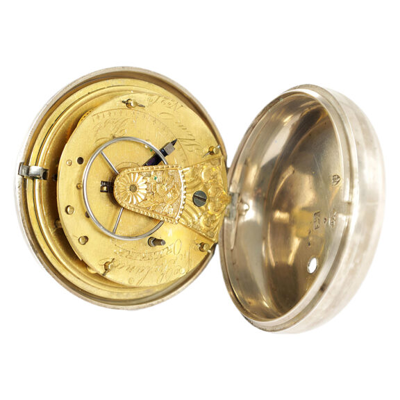English silver watch with rare Debaufre escapement Circa 1800 English silver watch with rare Debaufre escapement Circa 1800