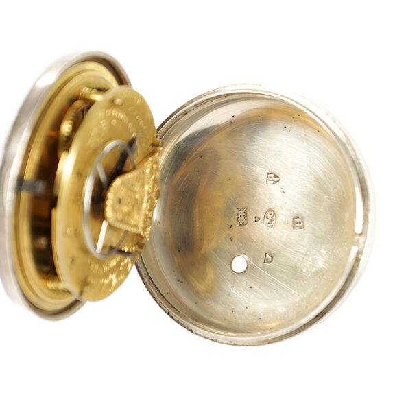 English silver watch with rare Debaufre escapement Circa 1800 English silver watch with rare Debaufre escapement Circa 1800