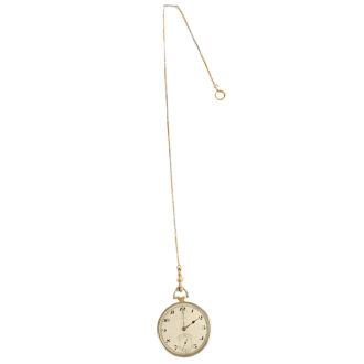 Swiss 18K two tone gold open faced pocket watch Circa 1900