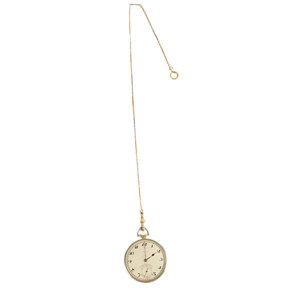Swiss 18K two tone gold open faced pocket watch Circa 1900 Swiss 18K two tone gold open faced pocket watch Circa 1900