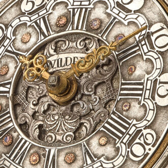 English pair cased verge watch with champlevé dial Circa 1780 English pair cased verge watch with champlevé dial Circa 1780
