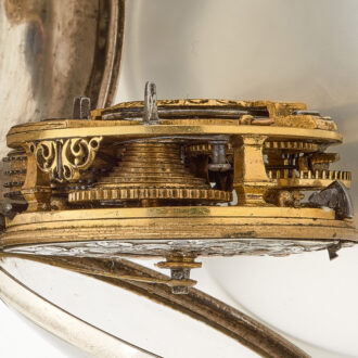 English pair cased verge watch with champlevé dial Circa 1780 English pair cased verge watch with champlevé dial Circa 1780